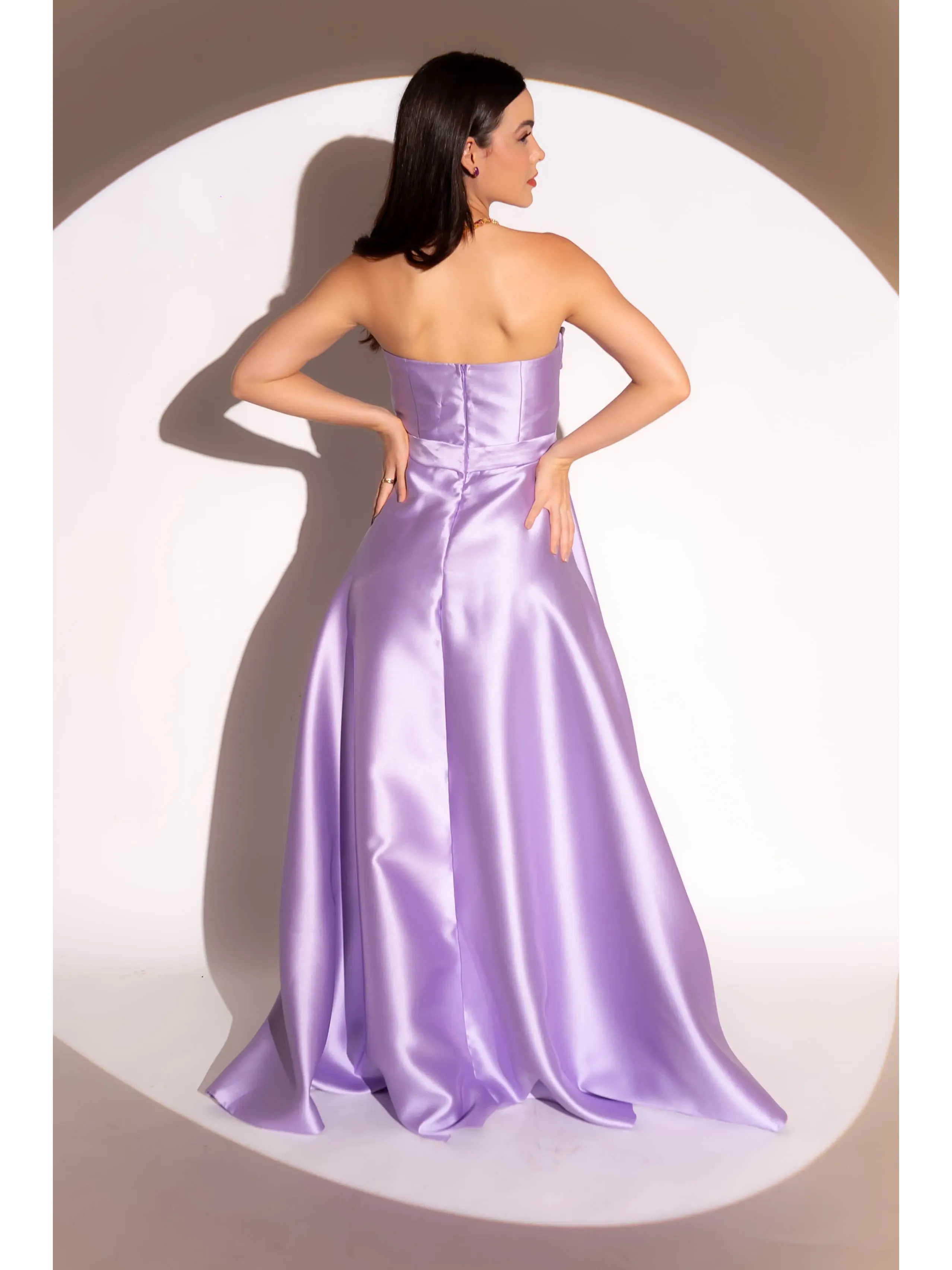 longo lavanda com tecido em zibeline modelo tomara que caia e saia com fenda LOREN23.2.webp